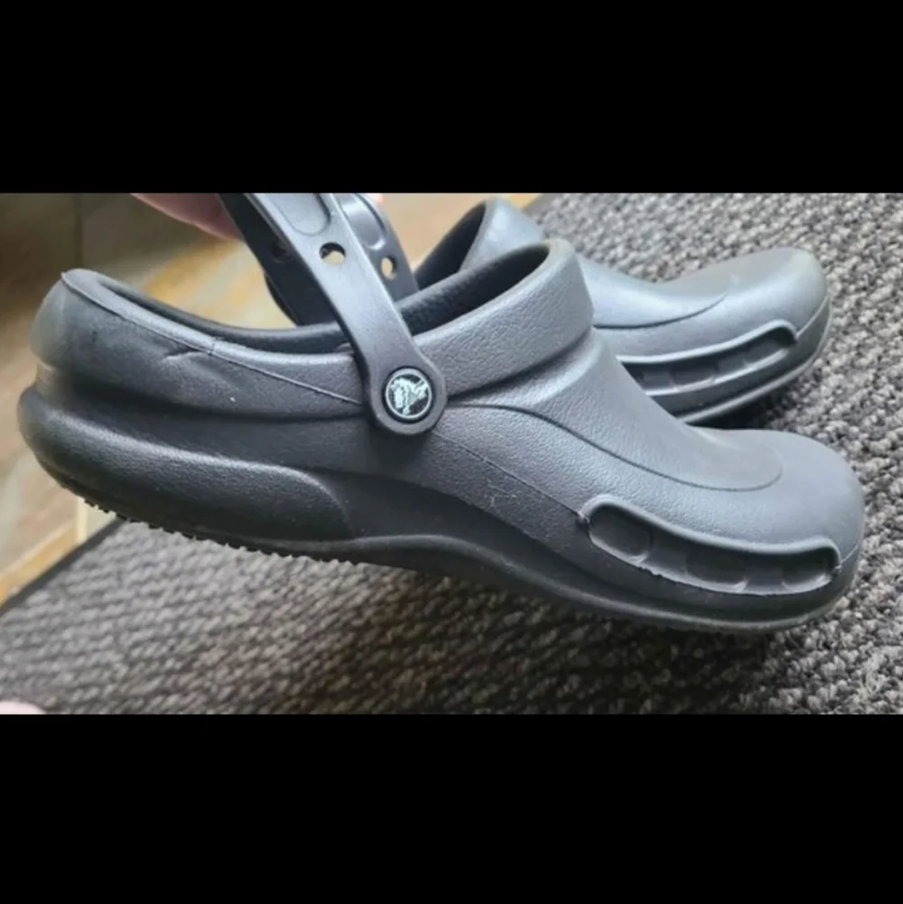 CROCS At Work size‎ 13 Men's black slip on shoes